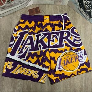 Mitchell & Ness Purple/Gold Los Angeles Lakers 2.0 Sublimated Shorts S